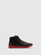 Lace-up Ankle Boots IBBI653SOF BLACK W/ RED SOLE